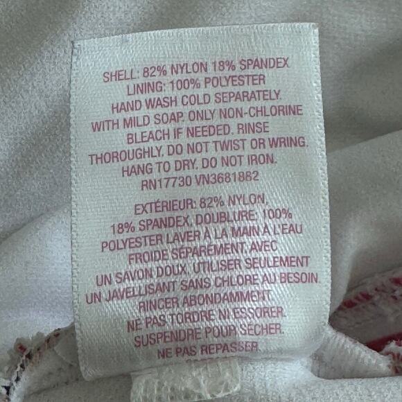 XHILERATION Target Red White and Blue Stars and Stripes USA Bikini Top Sz M - Picture 8 of 9